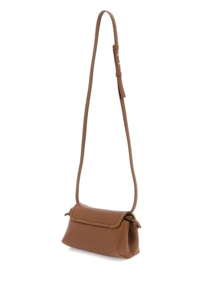 Shop Valentino Mini Vlogo 1960 Shoulder Bag In Brown