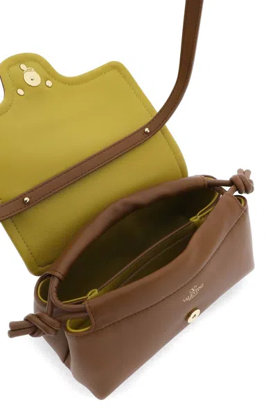 Shop Valentino Mini Vlogo 1960 Shoulder Bag In Brown