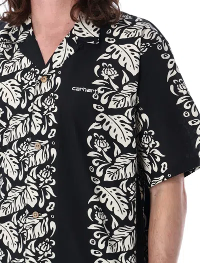 Shop Carhartt Floral Shirt In Black