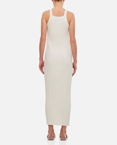 Shop Loulou Studio Otama Silk Cotton Dress In White