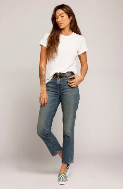 Shop Current Elliott The Mom Jeans In Crescent
