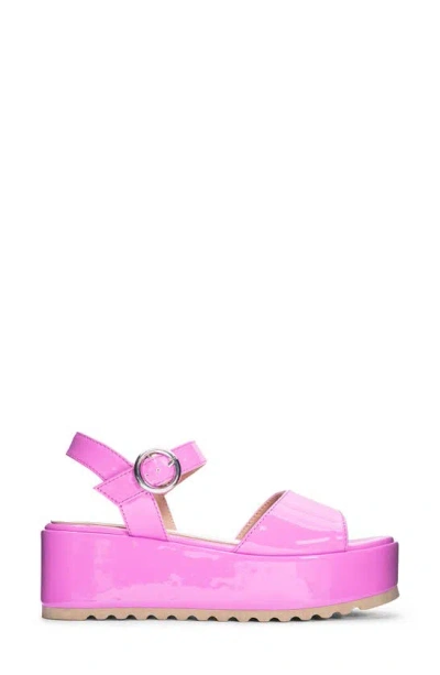 Dirty Laundry Jump Out Platform Sandal In Pink