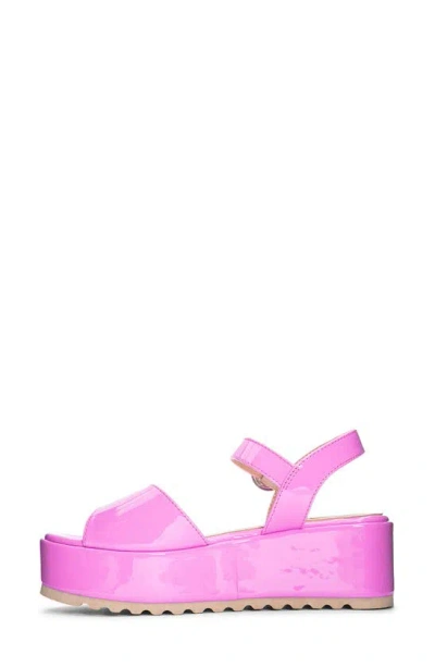 Dirty Laundry Jump Out Platform Sandal In Pink