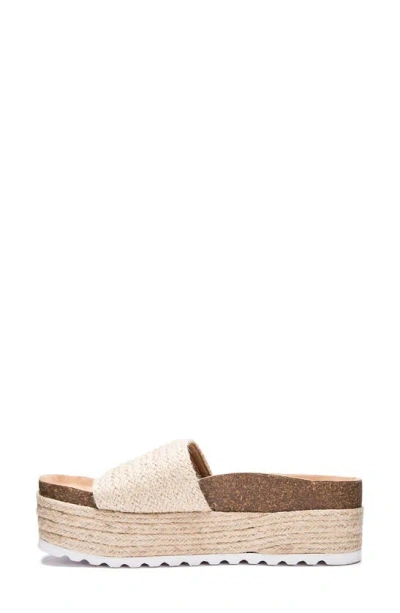 Shop Dirty Laundry Palm Desert Platform Espadrille Slide Sandal In Natural