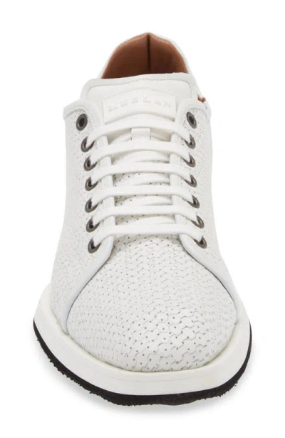 Shop Mezlan Weave Sneaker In White