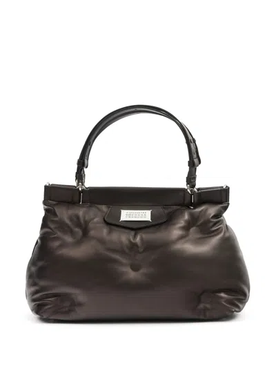 Shop Maison Margiela Glam Slam Handbag Medium In T8013 Black