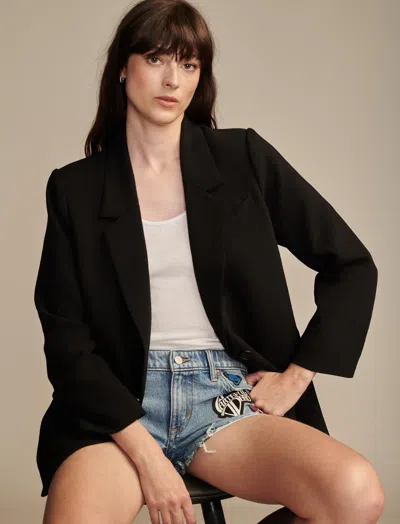 Shop Lucky Brand Women's Oversize Blazer In Black