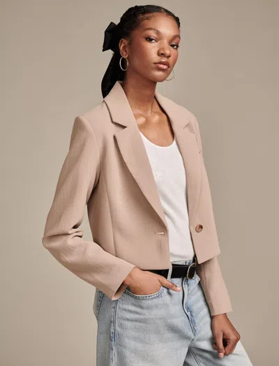 Shop Lucky Brand Women's Cropped Blazer In Multi