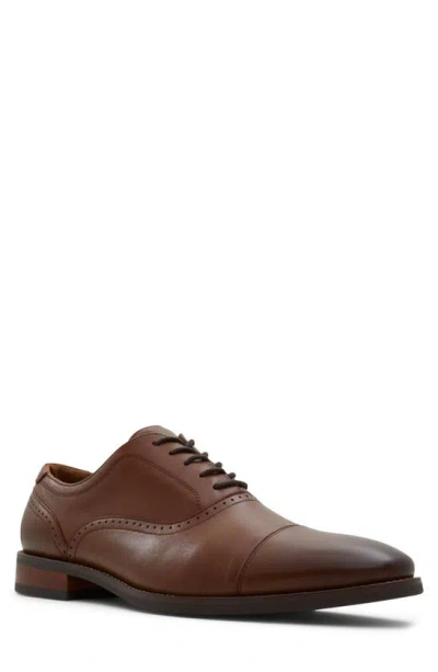 Shop Aldo Ayton Cap Toe Oxford In Cognac