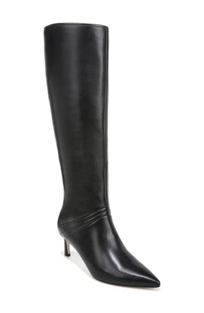Shop 27 Edit Naturalizer Falencia Knee High Pointed Toe Boot In Black Leather