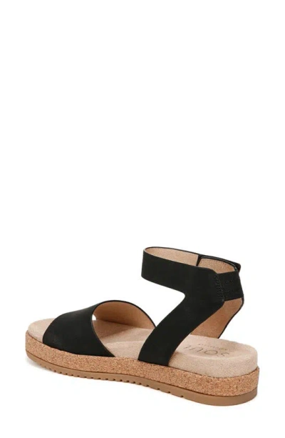 Soul Naturalizer Deara Ankle Strap Flatform Sandals In Black
