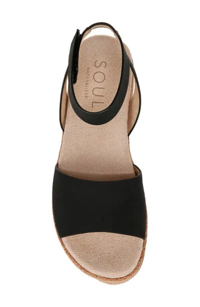 Soul Naturalizer Deara Ankle Strap Flatform Sandals In Black