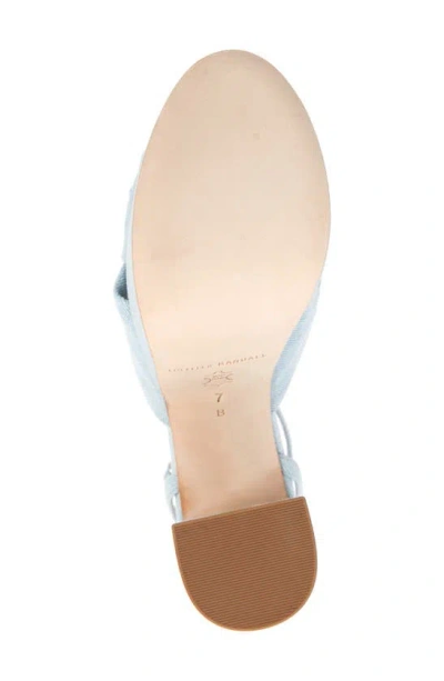 Shop Loeffler Randall Roz Knotted Platform Sandal In Light Denim