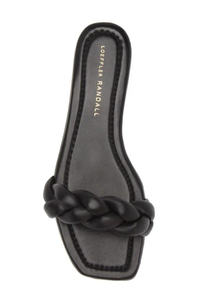 Shop Loeffler Randall Jackson Braided Slide Sandal In Black