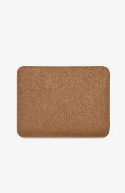 Shop Maison De Sabre Leather Ipad Case In Manhattan Sandstone
