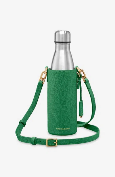 Shop Maison De Sabre Crossbody Water Bottle In Emerald Green