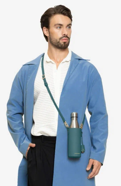 Shop Maison De Sabre Crossbody Water Bottle In Bondi Blue