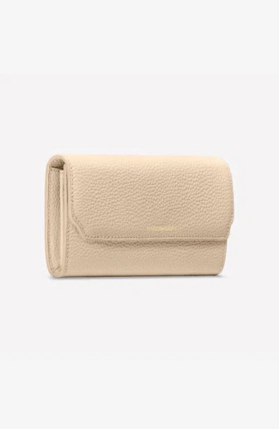 Maison De Sabre Maison De Sabré Long Leather Flap Wallet In Saharan Fuchsia