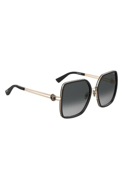 Shop Moschino 57mm Gradient Square Sunglasses In Black