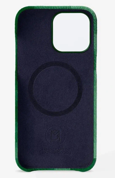 Shop Maison De Sabre Pixelated Phone Case In Pixel Green