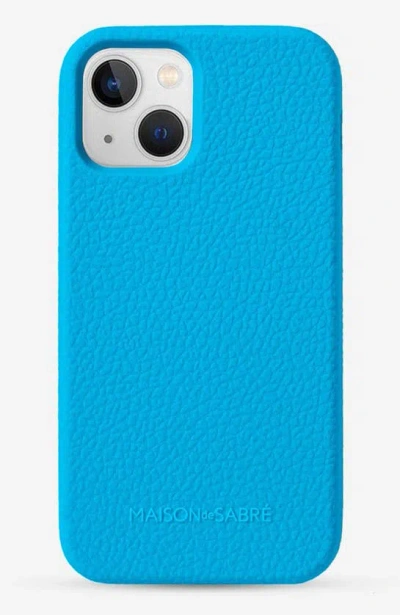 Shop Maison De Sabre Jelligrain Silicone Phone Case In Laguna Blue