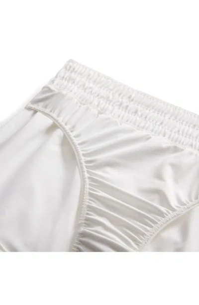 Nike Dri-fit Ultra High Waist 3-inch Brief-lined Shorts In White/ Reflective Silver