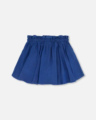 Shop Deux Par Deux Little Girl's Solid Chambray Skort