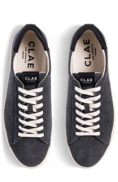 Shop Clae Bradley Sneaker In Black Washed Canvas