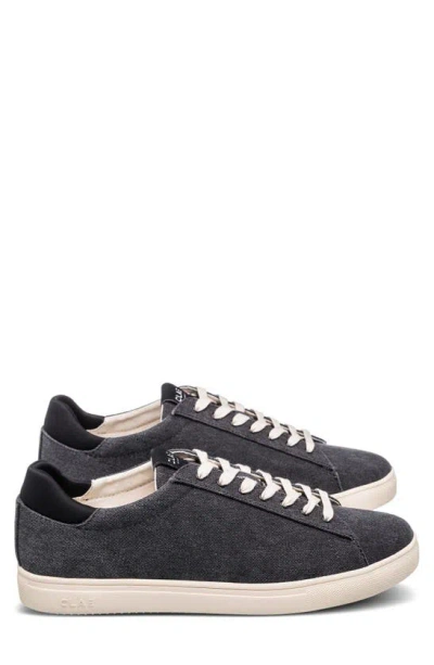 Shop Clae Bradley Sneaker In Black Washed Canvas