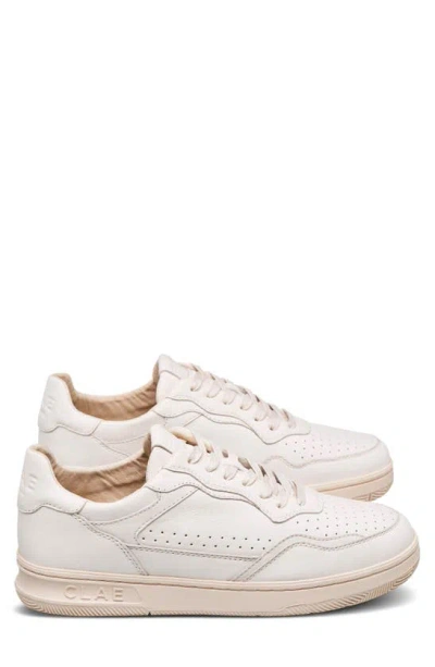 Shop Clae Haywood Sneaker In Off White Leather