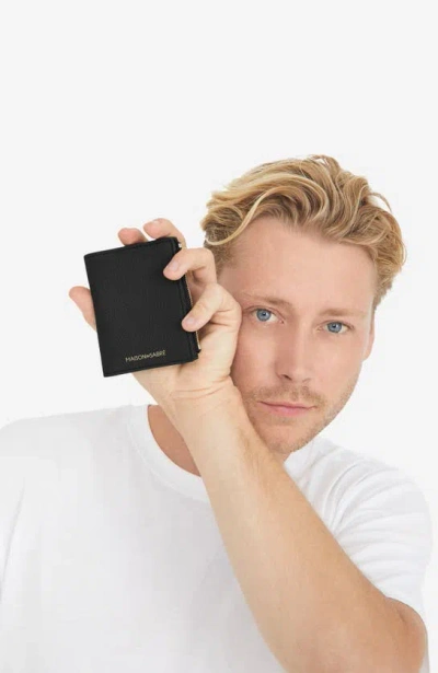 Maison De Sabre Maison De Sabré Small Leather Bifold Wallet In Black Caviar