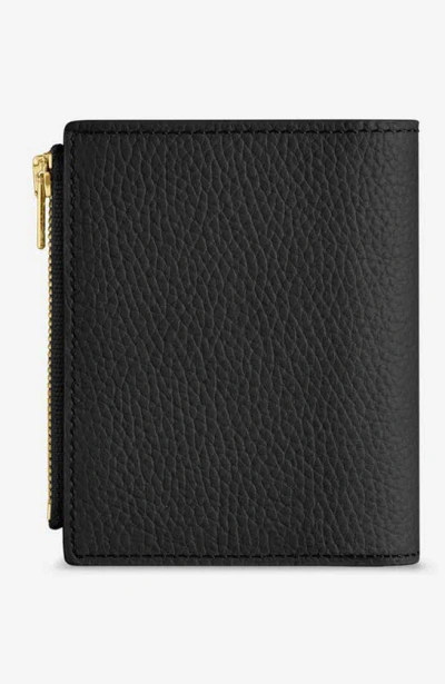 Maison De Sabre Maison De Sabré Small Leather Bifold Wallet In Black Caviar