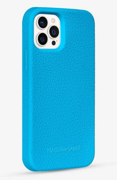 Shop Maison De Sabre Jelligrain Silicone Phone Case In Laguna Blue