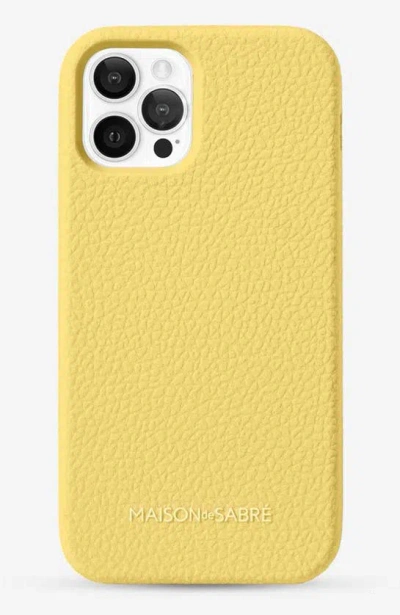 Shop Maison De Sabre Jelligrain Silicone Phone Case In Sunshine Yellow