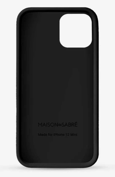 Shop Maison De Sabre Jelligrain Silicone Phone Case In Black Caviar