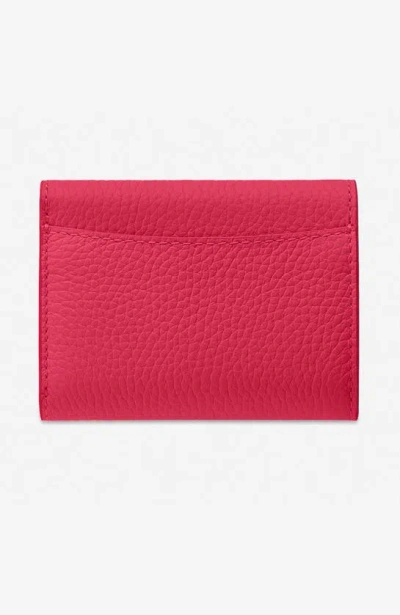 Maison De Sabre Maison De Sabré Leather Trifold Wallet In Fuchsia Lavender