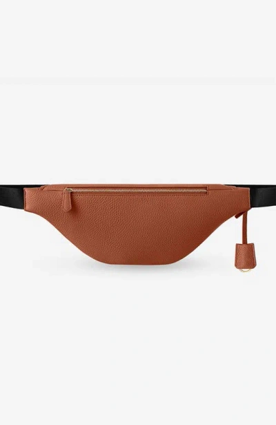 Maison De Sabre Sling Bag In Pecan Brown