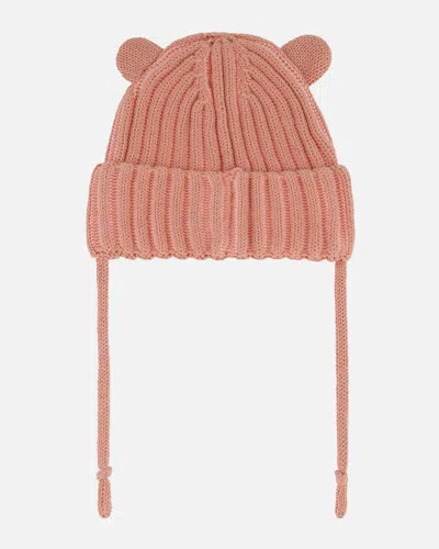 Shop Deux Par Deux Baby Girl's Baby Knit Hat With Ears Ash Rose