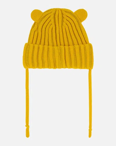 Shop Deux Par Deux Baby Unisex Baby Knit Hat With Ears Yellow