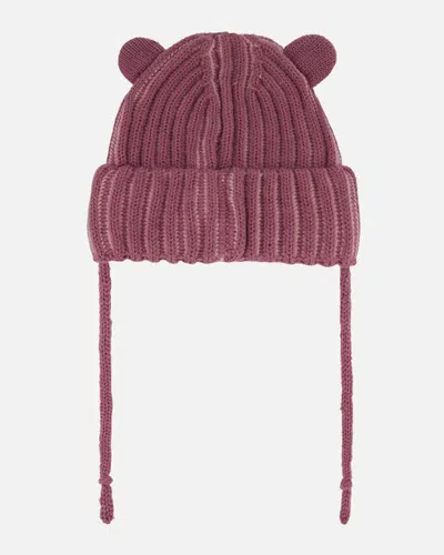 Shop Deux Par Deux Baby Girl's Baby Knit Hat With Ears Mauve