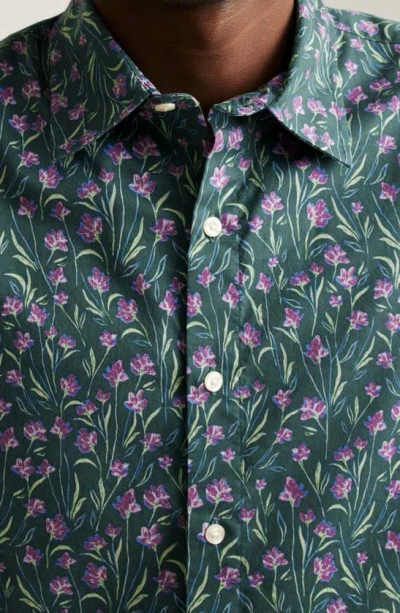 Shop Bonobos Riviera Floral Short Sleeve Stretch Cotton Button-up Shirt In Bordeta Floral C13