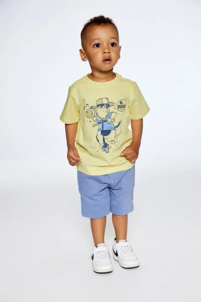 Shop Deux Par Deux Baby Boy's Organic Cotton T-shirt With Print Lime