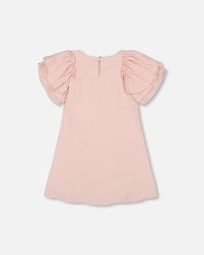Shop Deux Par Deux Little Girl's Seersucker Dress Blush Pink