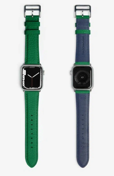 Shop Maison De Sabre Apple Watch Band In Emerald Green