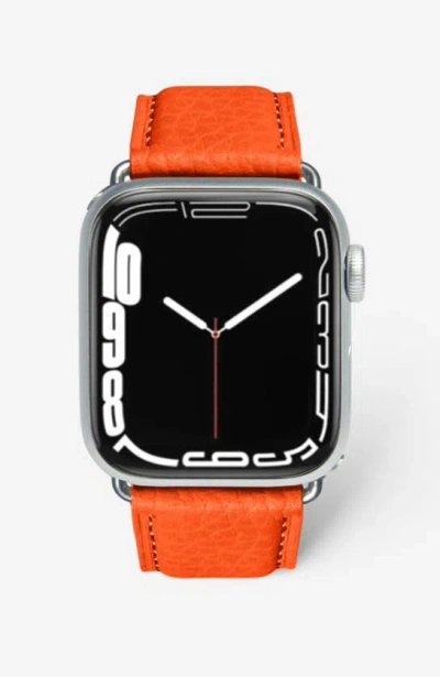Shop Maison De Sabre Apple Watch Band In Manhattan Orange