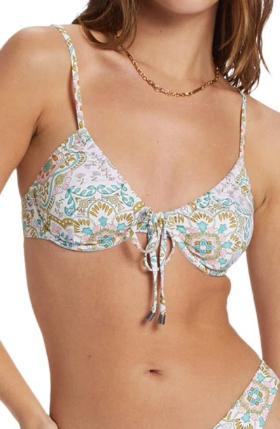 Shop Billabong Summer Side Ella Underwire Bikini Top In Salt Crystal