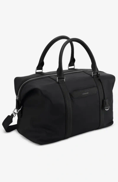 Maison De Sabre Nylon Duffle Bag In Black Caviar