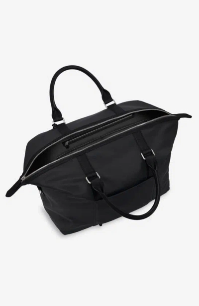 Maison De Sabre Nylon Duffle Bag In Black Caviar