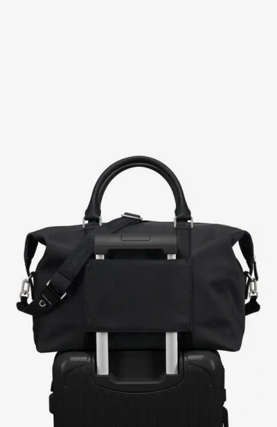Maison De Sabre Nylon Duffle Bag In Black Caviar
