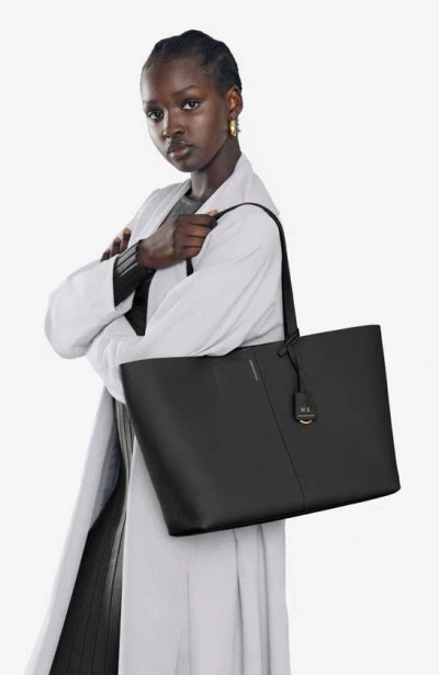 Maison De Sabre Maison De Sabré Large Leather Snap Soft Tote In Rouge Noir